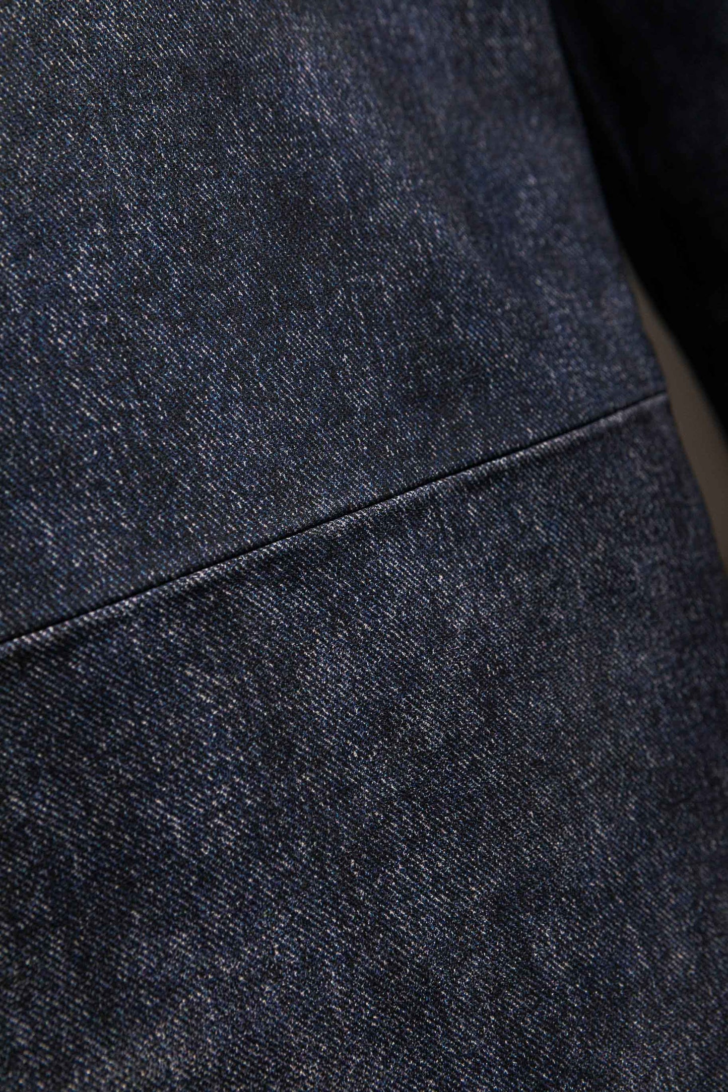 LEATHER DENIM JEANS